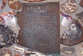 Winslow-Toreva Highway Historical Marker, June 13, 2011